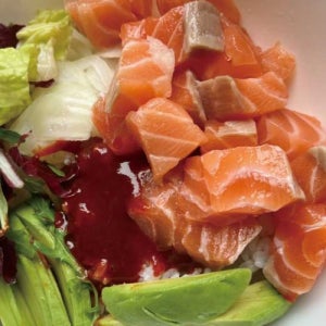 [푸른드리] 손질되어 손편한 연어살 큐브 2x2x2 3kg 칠레산 탈피 덮밥용 식자재용