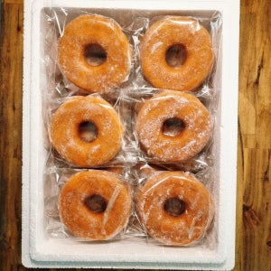 파파 수제 도넛 전문 20개(오리지널 12피, 쌀 4피, 아로니아 2피, 커피 2피 ) 대용량 간식 도너츠 시원하게 먹는 아이스 눈꽃 글래이즈드 도넛츠