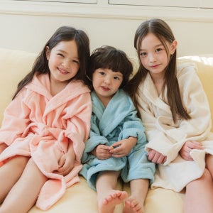 소프넬 30수 면100% 키즈 목욕가운 키즈 어린이 주니어 샤워 비치 로브