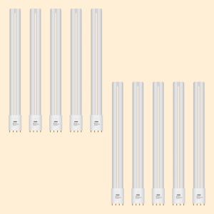 [10개입] FPL 36W 840대체 오스람 DULUX L LED 2G11 PL램프 U타입 18W, 주백색