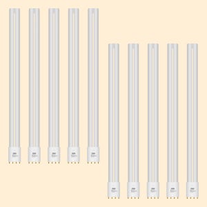 [10개입] FPL 55W 840대체 오스람 DULUX L LED 2G11 PL램프 U타입 25W, 주백색