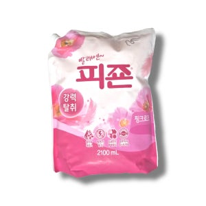 피죤 섬유유연제 리필 핑크로즈, 2.1L, 1개