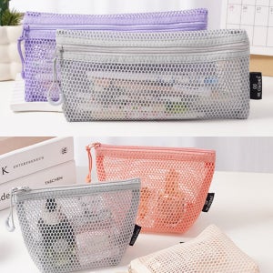 가벼운 메쉬 필통 파우치 새학기 대학생 고등학생 펜파우치 펜슬 소지품 정리