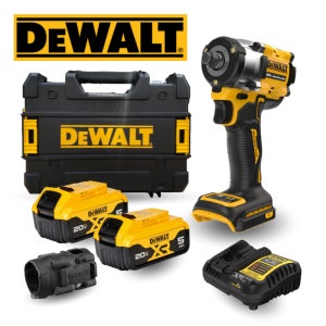 디월트 DCF921P2 충전 임팩트 렌치 20V 5.0Ah 배터리 2개 세트 호그링타입