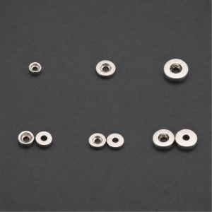 네오디뮴 사라자석 원형 접시자석 - 원형 8x3mm 1홀 초강력 네오디움
