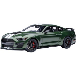 오토아트 1/18 포드 머스탱 쉘비 GT500 그린 / 화이트 스트라이프