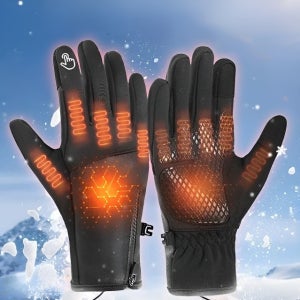 전기 가열 남녀용 열 장갑 겨울 아웃도어 방수방풍 발열 장갑 전기히팅 라이딩 손보호 글러브