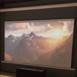 롤링뷰 롤러블프레임 전동 액자형스크린 플로팅 초슬림 엣지 무반사 8K필름 254cm(100인치), 1개