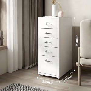 틈새서랍장 이동식 철제 5단서랍장 수납 선반