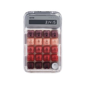 LOFREE 로프리 립스틱 키패드 계산기 실버색 감성 디자인 블루투스 기계식 숫자