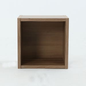 베르데퍼니처 공간깡패 1단 수납장 칼라박스 책장 공간박스 400 오크