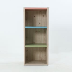 베르데퍼니처 공간깡패 3단 수납장 칼라박스 책장 공간박스 400 워시터치