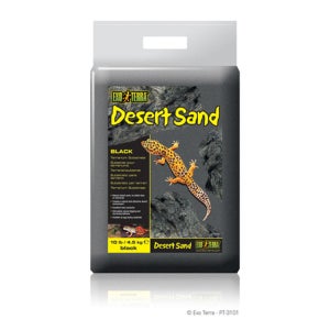 하겐 엑소테라 사막모래 샌드 4.5kg 블랙 컬러 파충류 설치류 게코 햄스터