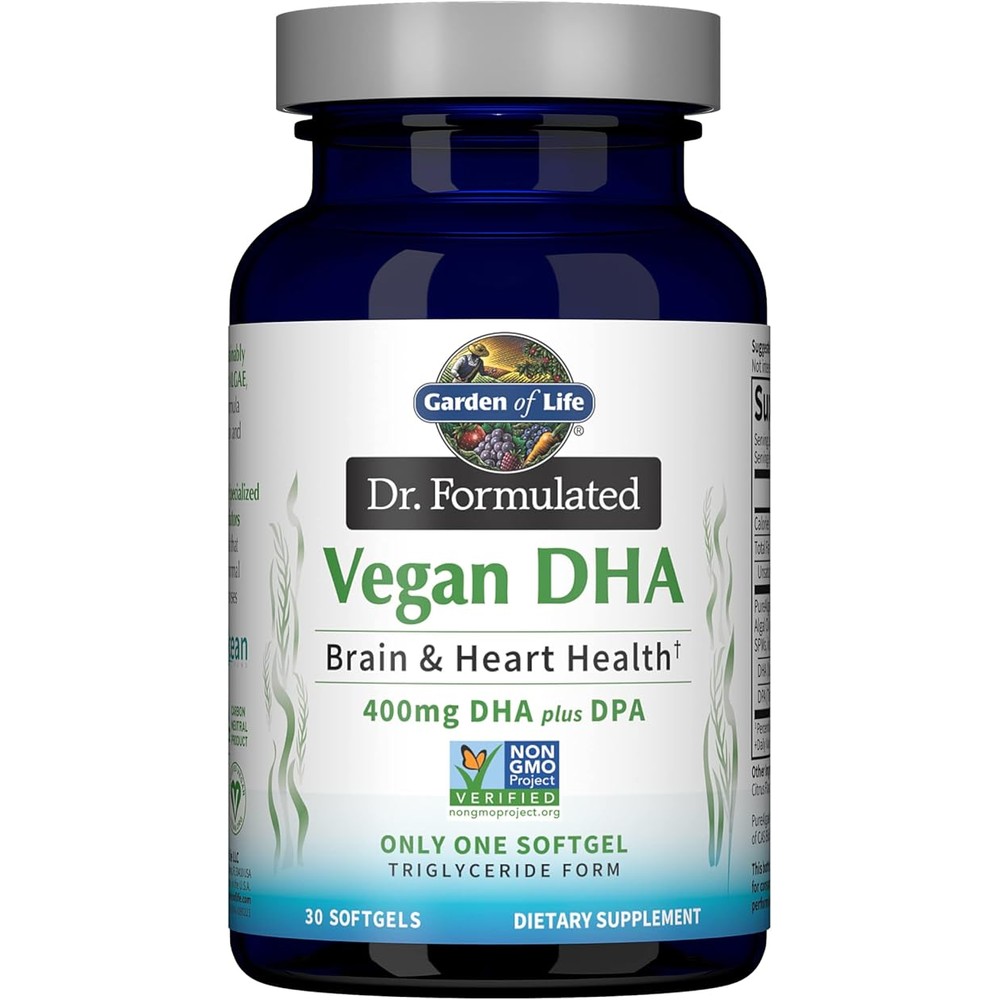 <b>Garden of Life</b> 비건 <b>오메가3</b> DHA 30소프트젤
