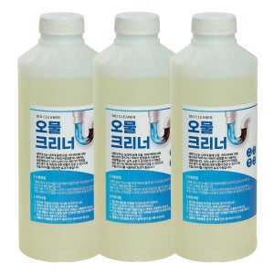 바이오드림 오물용해제 배수구 배수관 클리너 세정제 1L X 3개