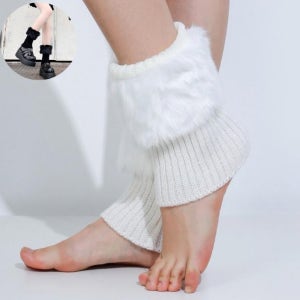 골프 털 니트 발목워머 겨울 보온 퍼 방한발목토시