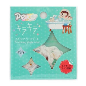 월드크래프트 키라키라 페코짱 스티커 플레이크 씰 행복한 휴일