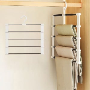 SolSun 바지정리옷걸이 5단 드레스룸행거