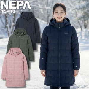 네파 여성경량패딩 미드다운자켓 구스다운 거위털 여자 등산 아웃도어 미들기장 경량패딩