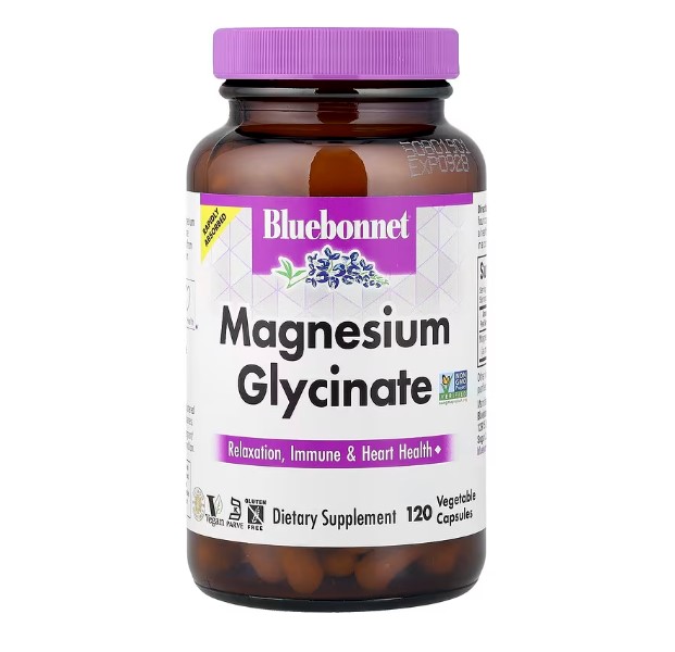 블루보넷 <b>마그네슘 글리시네이트 400</b>mg 120캡슐 1개월분 글리신 킬레이트