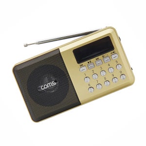 효도라디오소형 재난 미니 휴대용 FM 충전 USB MP3재생 외부스피커 라디오 YX976