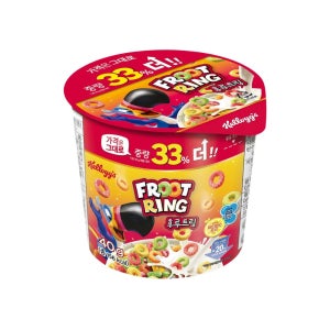 켈로그 후르트링 컵시리얼 40g, 1개
