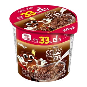 켈로그 첵스초코 컵시리얼 40g, 1개