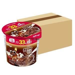 켈로그 첵스초코 컵시리얼 40g, 12개