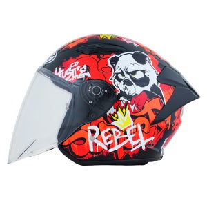 NHK S1 GP PRO 그래픽 헬멧 듀얼바이저 오픈페이스 뮤랄 블랙 레드