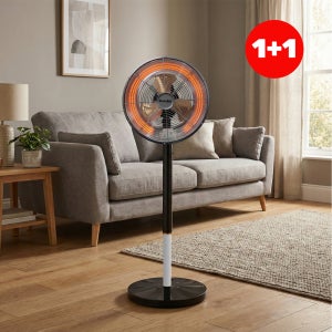 엘디 선풍기 겸용 전기히터 사무실용 4계절용