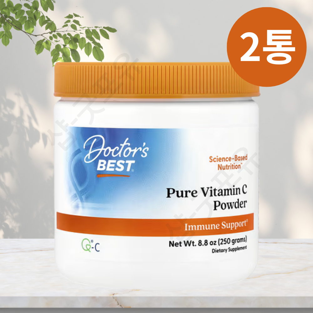 닥터스 베스트 <b>퓨어</b> 순수 <b>비타민</b><b>C 파우더</b> 가루 분말 Pure Q-<b>C</b> 씨 250g, 2개
