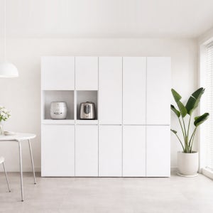 제크리 루미 400 2도어 키큰수납장 주방 수납장 홈카페 팬트리 틈새장 부엌