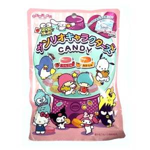귀여운 스티커 들어있는 일본 센자쿠 산리오 캐릭터 2가지맛 캔디 사탕 간식 50g