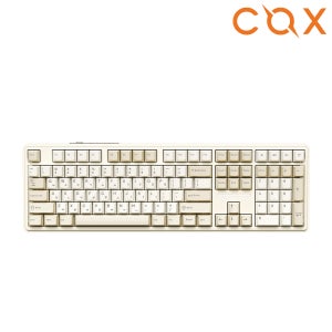 COX CPL108 유무선 블루투스 기계식 키보드 베이지, 오렌지축
