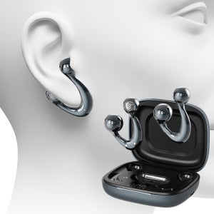 DOXX 오픈형 귀찌 무선 블루투스 이어폰 언더커버형 귀안아픈 V6.0 러닝 자전거 운동용