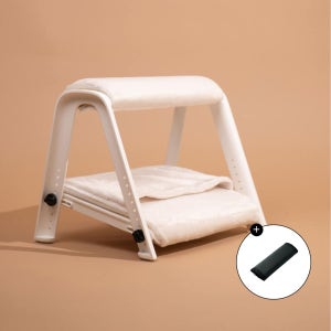 [온열기] 로우모 2단 발받침대 LC99 화이트 Heat + 코듀라 상단 커버