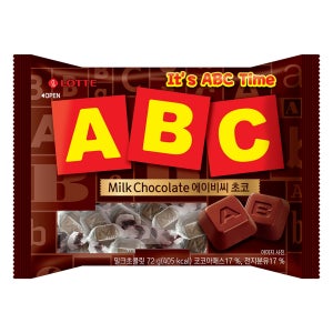 롯데 abc 초콜릿 72g 6팩