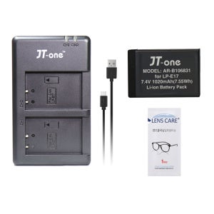 캐논 LP-E17 2구 호환 충전기 + 배터리 1개 EOS RP R10R8 R50 R100