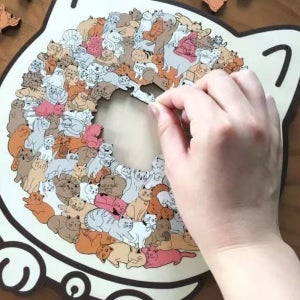 빌리네집 고양이 직소퍼즐 성인용 힐링 퍼즐 인테리어 소품 고양이굿즈 135피스