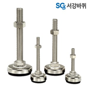 방진 조절좌 조절발 레벨링풋 레벨풋 높이 수평 조절 볼트 28컵 M6 40mm