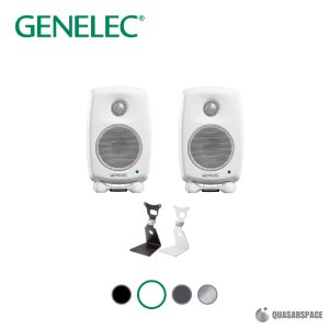 GENELEC 8010A 제네릭 1조 + 8010-330 제네렉 스탠드 패키지 (화이트)