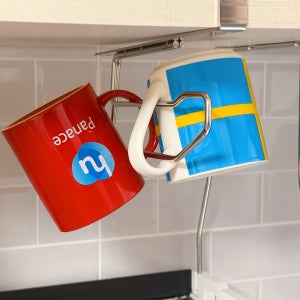 머그컵걸이 컵걸이 주방 선반걸이 컵 스텐 건조대 다용도 거치대