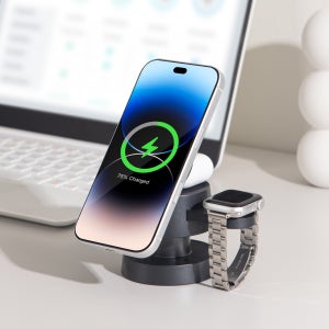 디센느 3in1 맥세이프 초고속 무선 충전기 C타입 멀티 갤럭시 아이폰 애플 워치