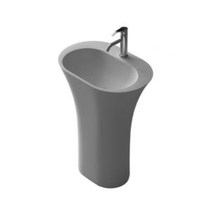 WISDOM 위즈덤 WD - 3824 무광화이트 단독형 스탠드 세면기 수입 세면대 화물