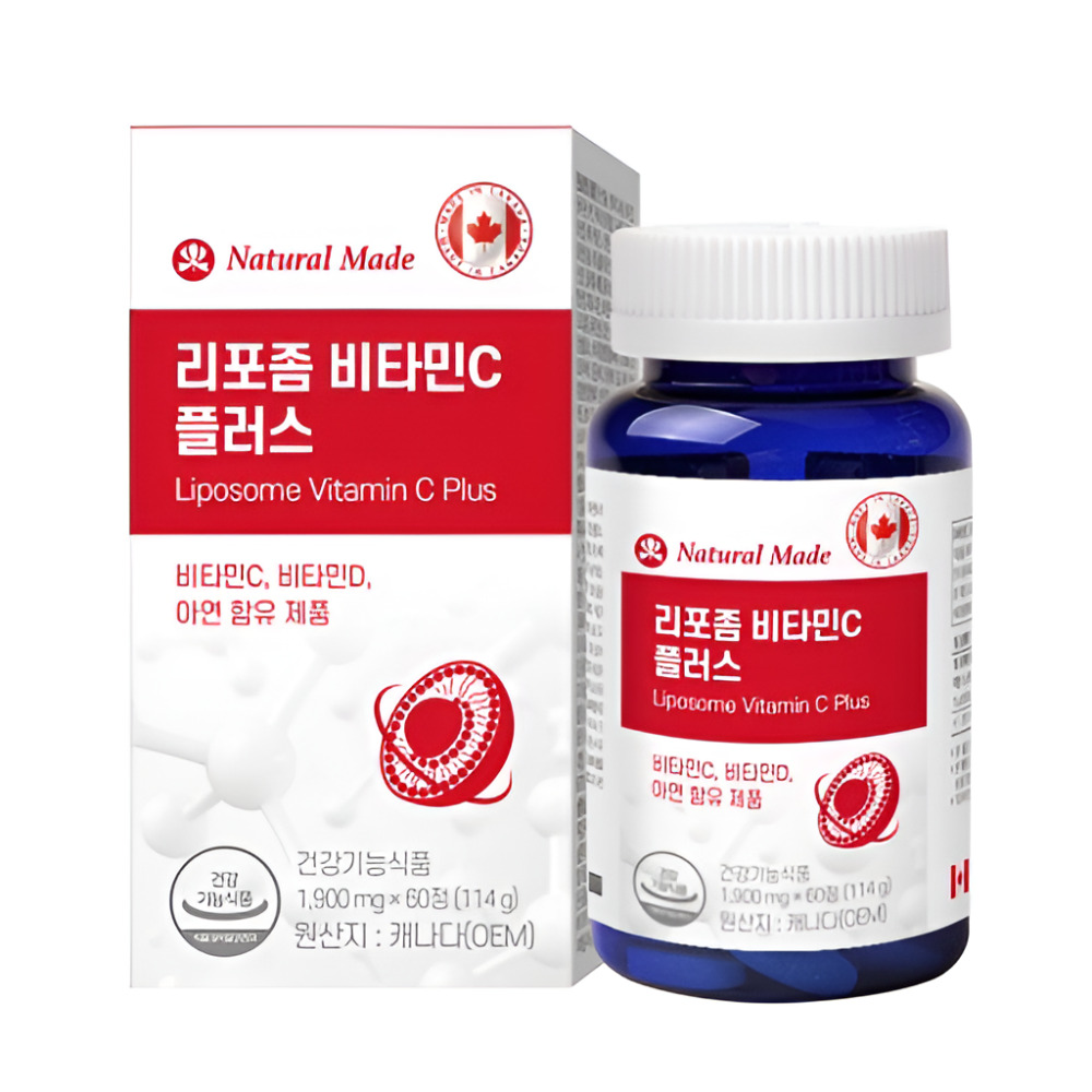 리포좀<b>비타민</b><b>c1000mg</b> 더좋은 성분 리포즘 60정
