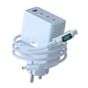 이어맥 100W GaN PD 초고속 멀티 충전기 LED 케이블 포함 세트