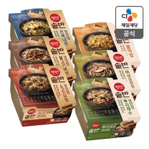 [맛보기팩] 솥반 6종 기획(전복내장+불고기버섯+소고기우엉+꿀약밥+버섯+뿌리채소)