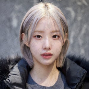 (H15) AI 헤어모델 단발컷 홍보이미지 3컷 1세트