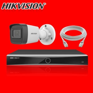 하이크비전 IP CCTV세트 4채널 PoE녹화기 실내외부 모바일앱지원 사무실 매장 현관