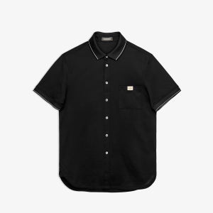 (Value Pick) 람다 남성골프웨어 폴로 시보리 8버튼 0229 블랙 클래식 골프티셔츠